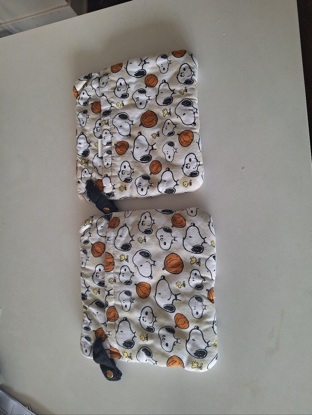 Set Of Snoopy Potholders With Autumn Theme